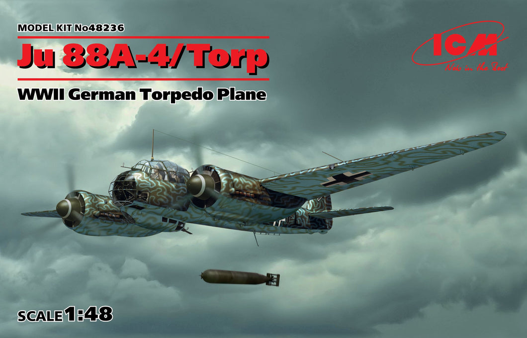 1/48 Junkers 88A-4/Torp, WWII German Torpedo Plane - Hobby Sense