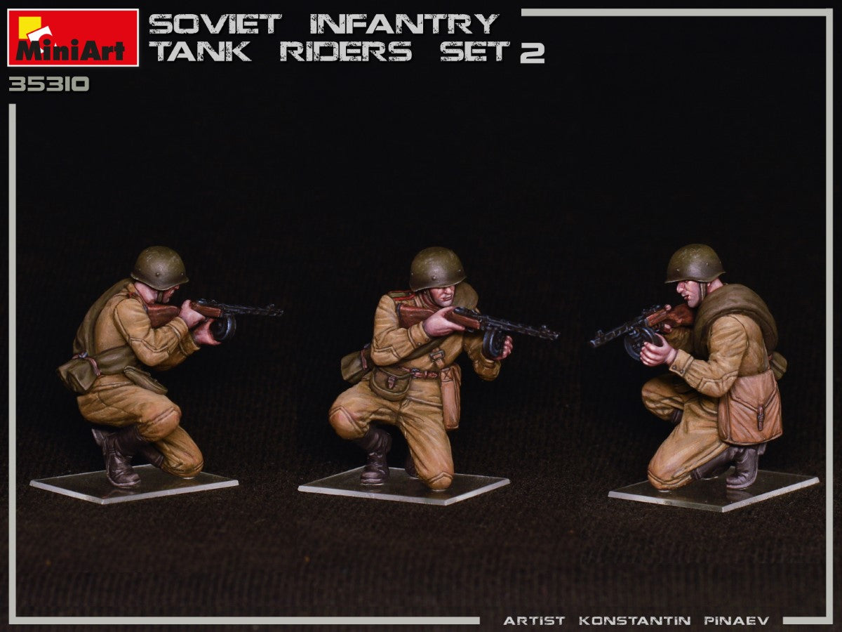 1/35 Soviet Infantry Tank Riders Set 2 - Hobby Sense