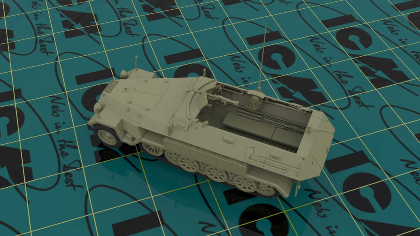 1/35 Sd.Kfz.251/1 Ausf.A with German Infantry - Hobby Sense