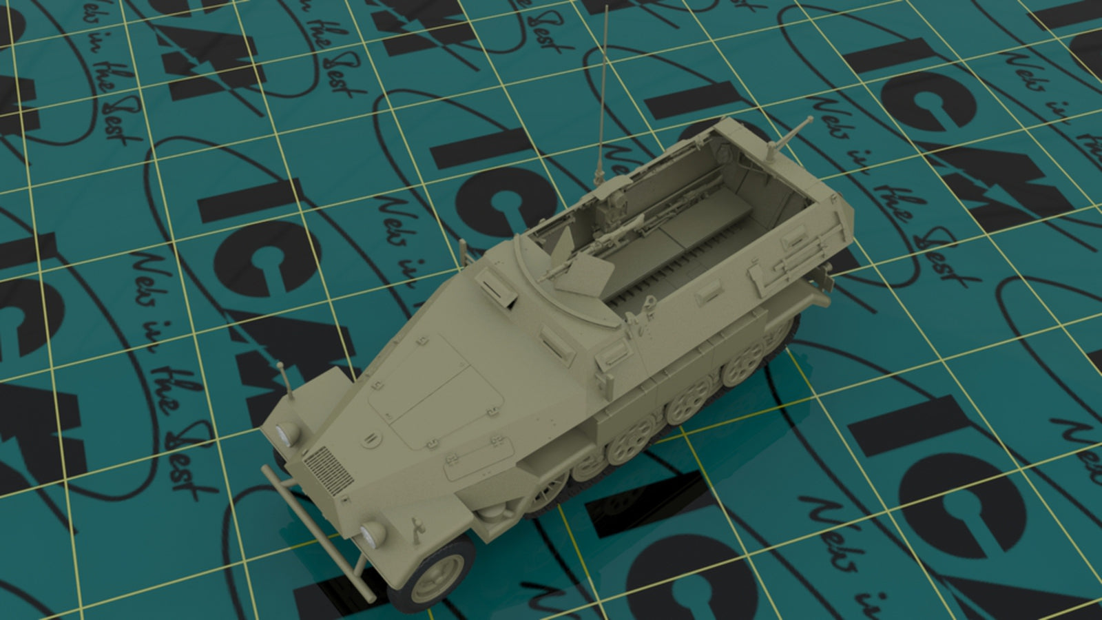 1/35 Sd.Kfz.251/1 Ausf.A with German Infantry - Hobby Sense