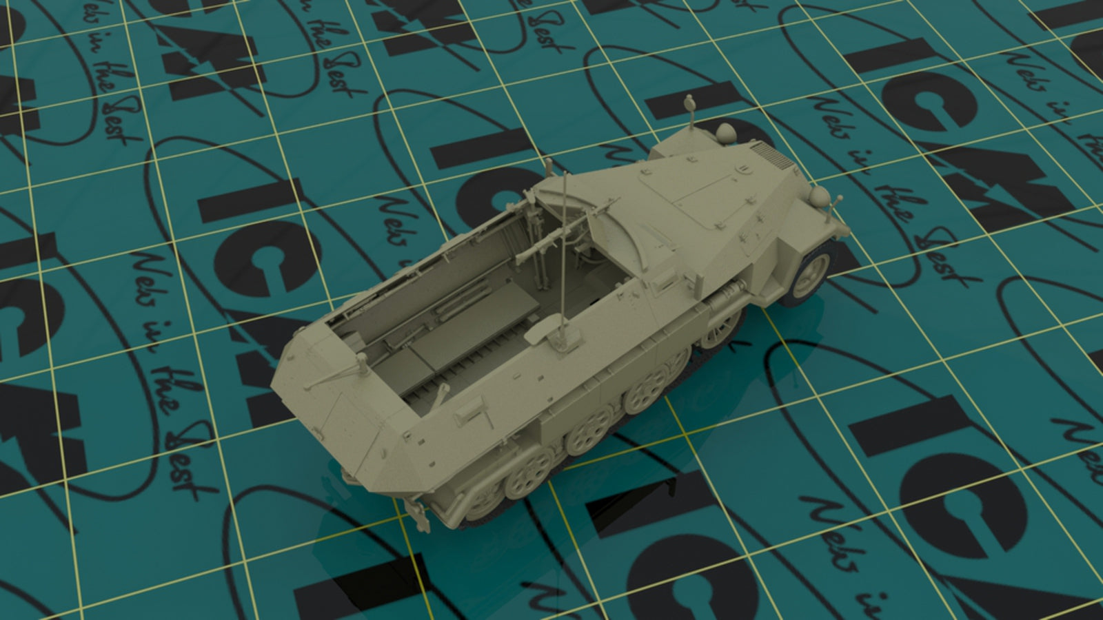 1/35 Sd.Kfz.251/1 Ausf.A with German Infantry - Hobby Sense