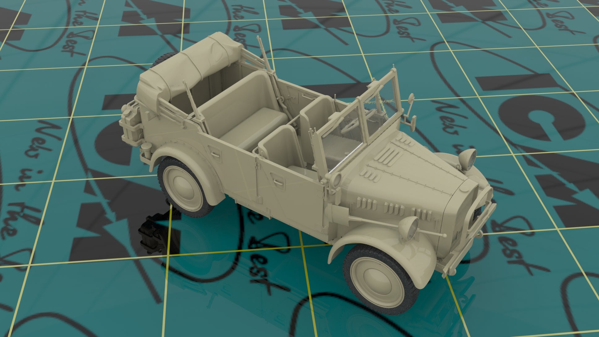 1/35 le.gl.Einheits-Pkw Kfz.1, WWII German light personnel car - Hobby Sense