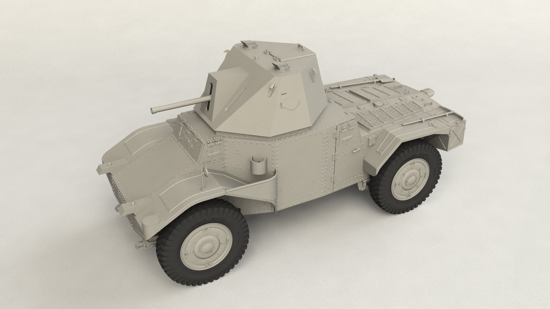1/35 Panzerspähwagen P 204 (f) with CDM turret, WWII German Armoured Vehicle - Hobby Sense