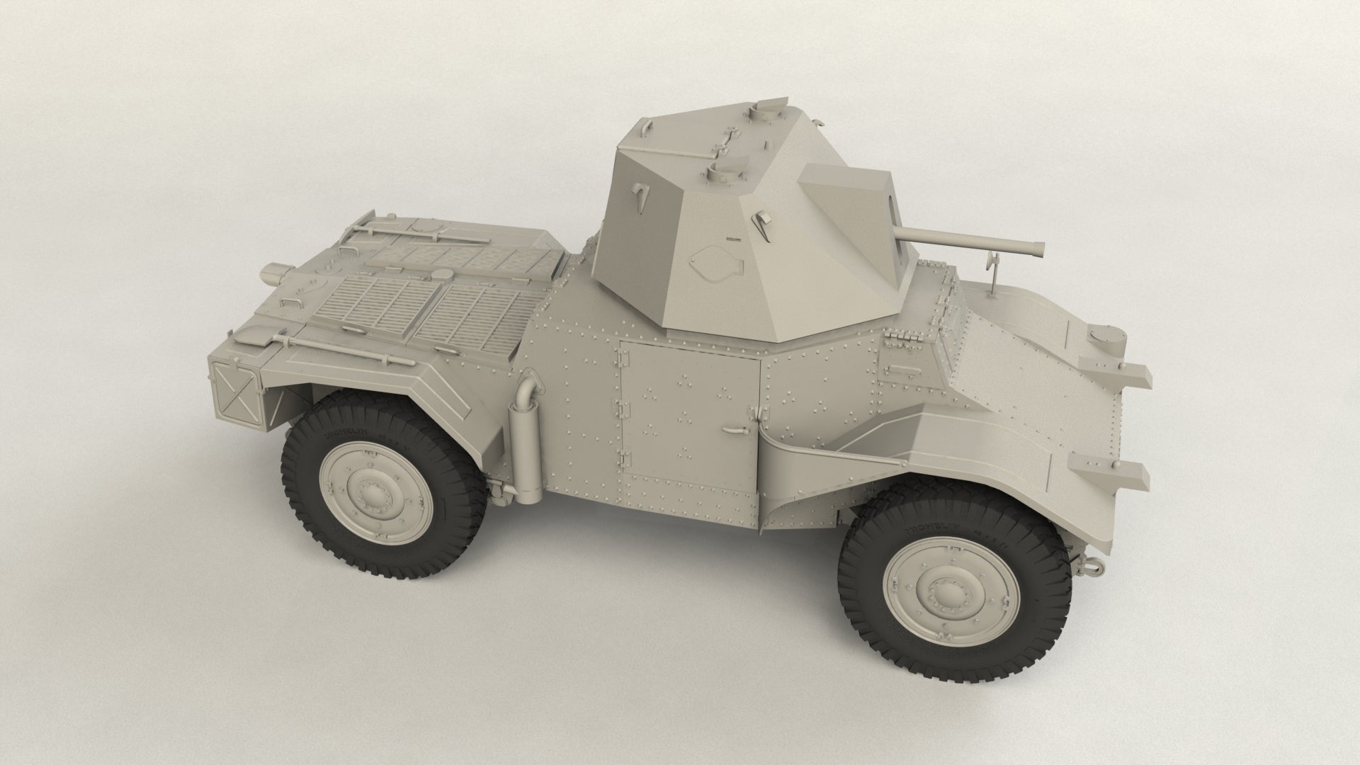 1/35 Panzerspähwagen P 204 (f) with CDM turret, WWII German Armoured Vehicle - Hobby Sense