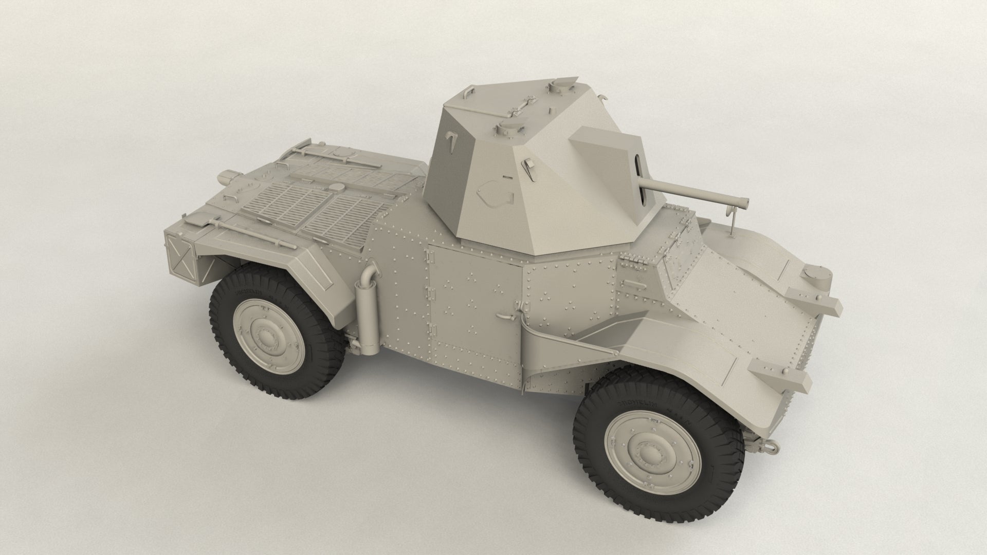 1/35 Panzerspähwagen P 204 (f) with CDM turret, WWII German Armoured Vehicle - Hobby Sense