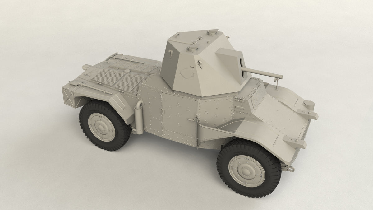 1/35 Panzerspähwagen P 204 (f) with CDM turret, WWII German Armoured Vehicle - Hobby Sense