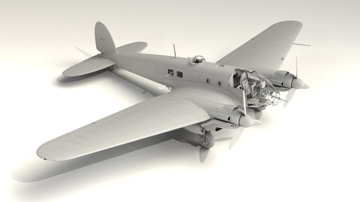 1/48 He 111H-20, WWII German Bomber - Hobby Sense
