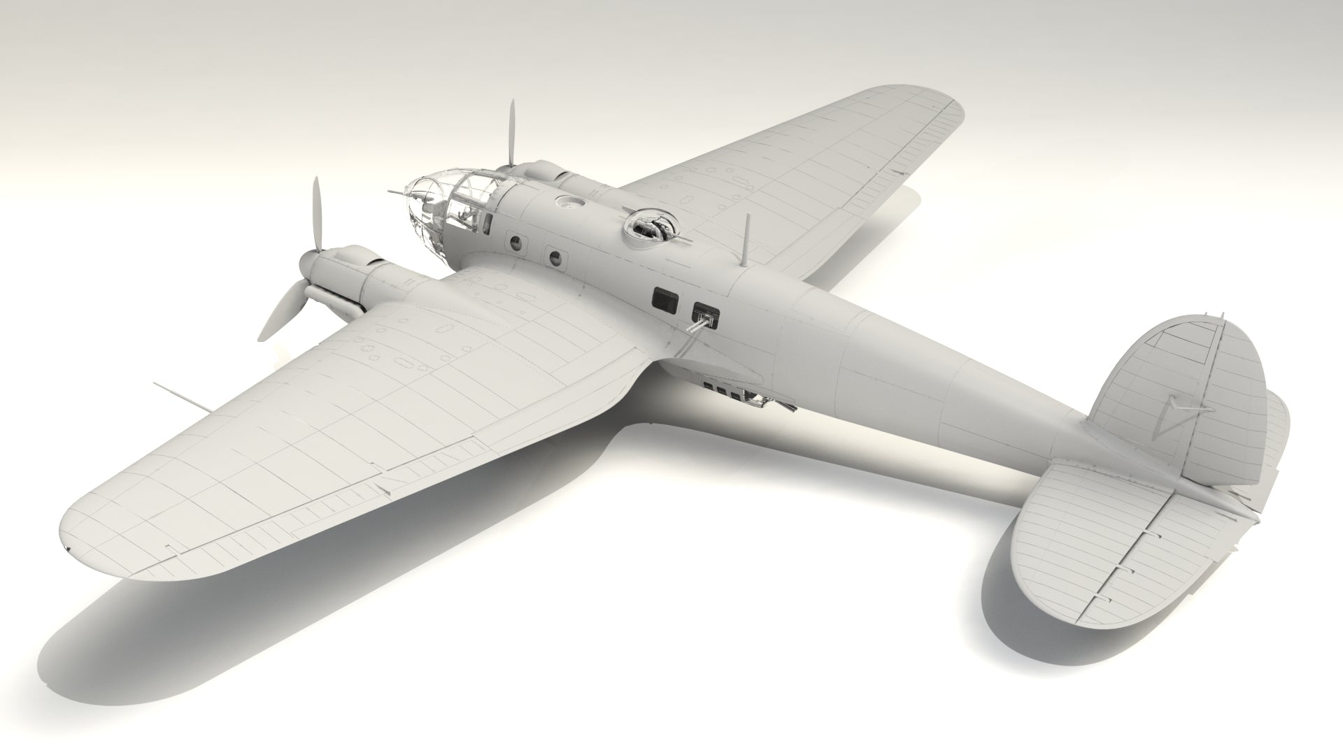 1/48 He 111H-20, WWII German Bomber - Hobby Sense