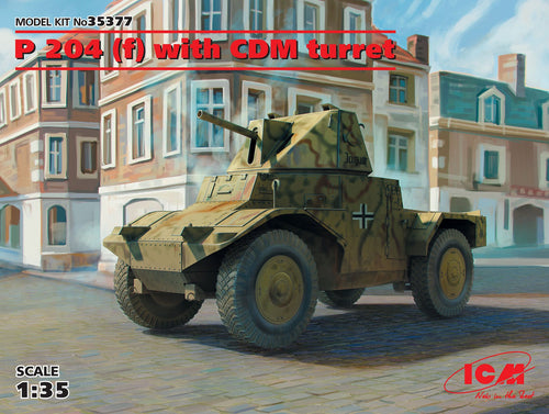 1/35 Panzerspähwagen P 204 (f) with CDM turret, WWII German Armoured Vehicle - Hobby Sense