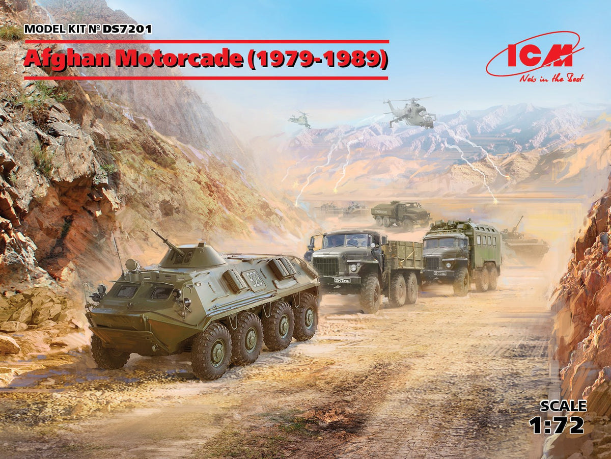 Afghan Motorcade (1979-1989) (URAL-375D, URAL-375A, ATZ-5-375, BTR-60PB) - Hobby Sense