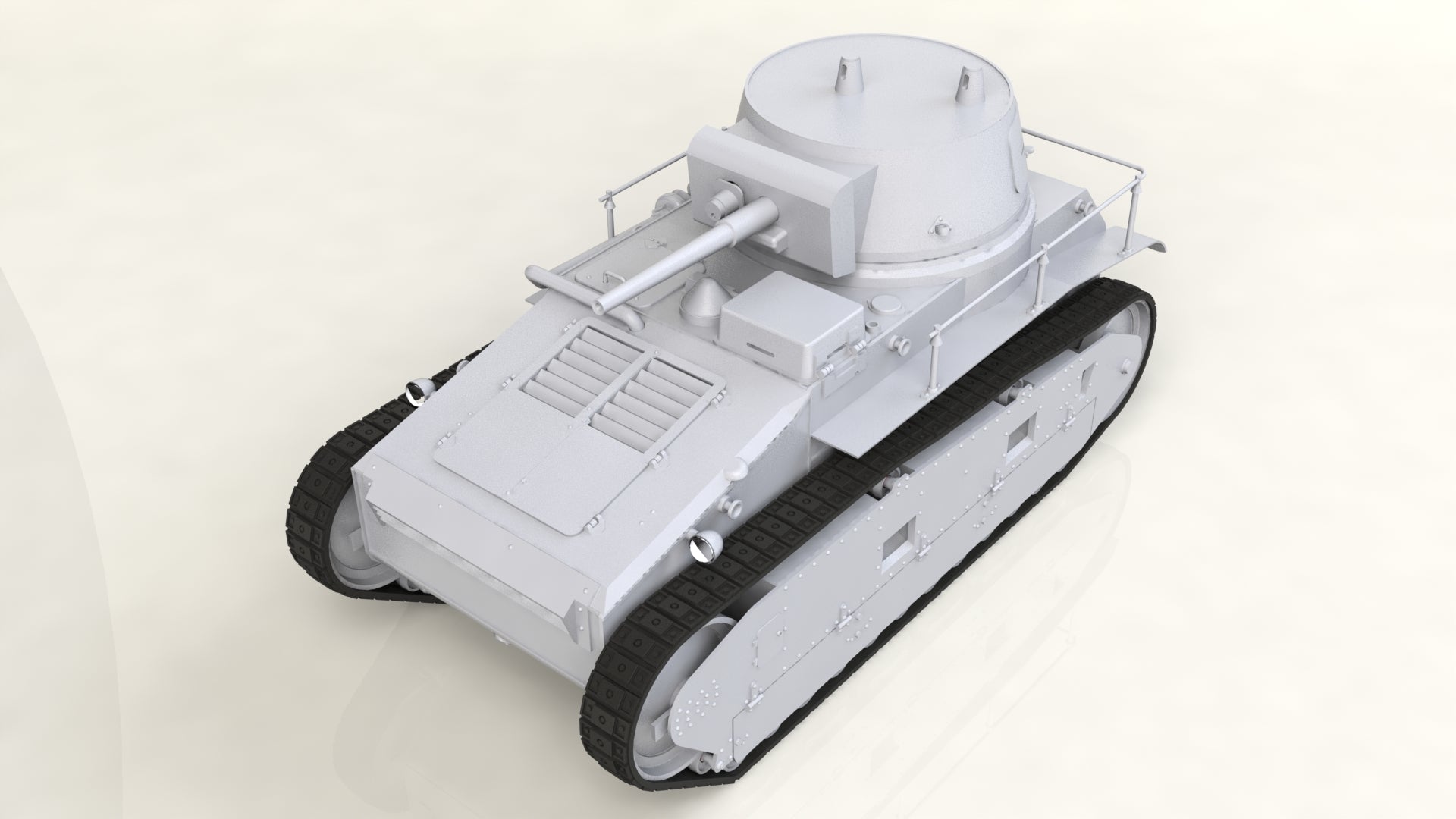 1/35 Leichttraktor Rheinmetall 1930, German Tank - Hobby Sense