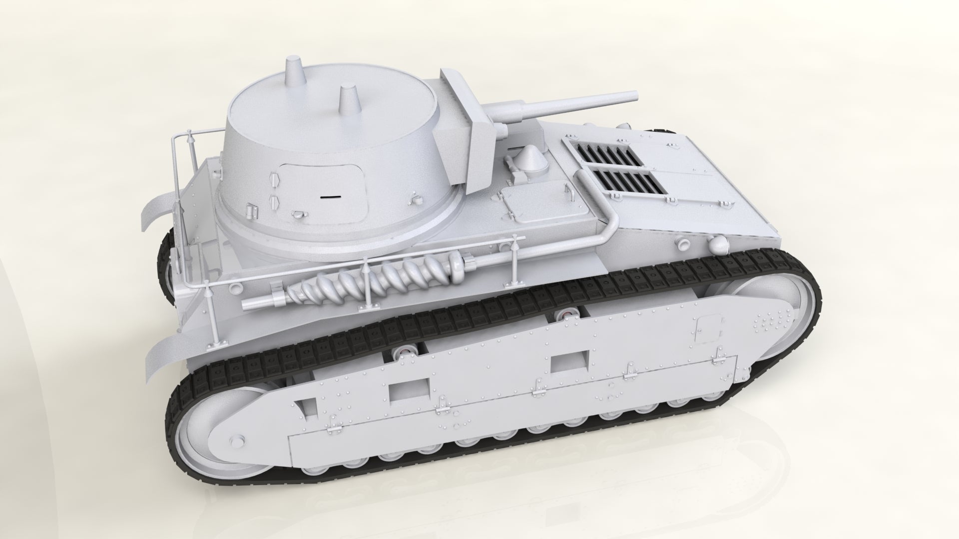 1/35 Leichttraktor Rheinmetall 1930, German Tank - Hobby Sense