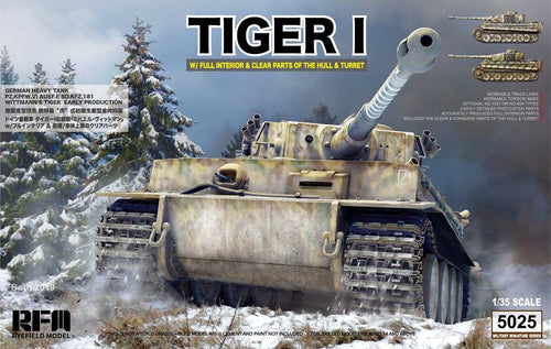 1/35 Tiger I, w/Full Interior & Clear Parts of the Hull & Turret - Hobby Sense