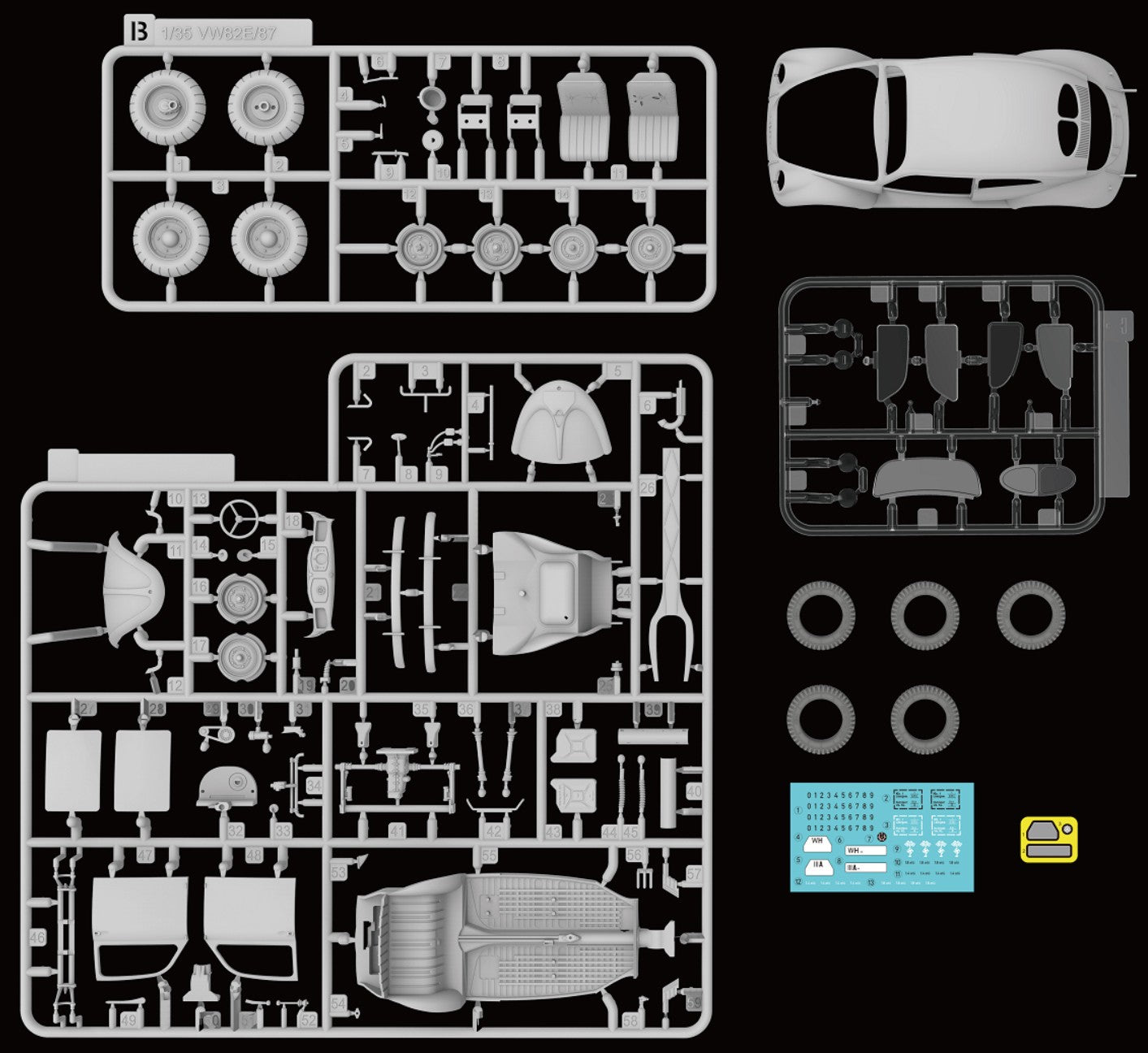1/35 German Staff Car Type 82E with Full Interior - Hobby Sense