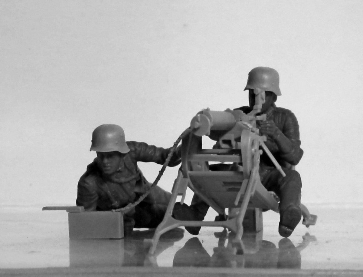1/35 WWII German MG08 MG Team - Hobby Sense
