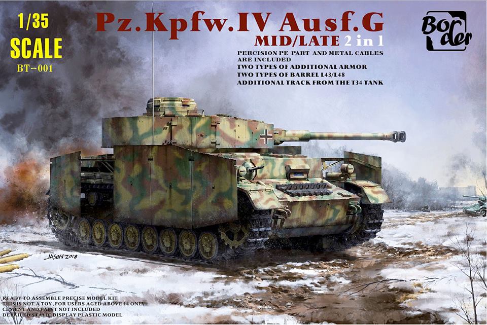1/35 German Medium Tank Panzer IV Sd.Kfz.161 Pz.Kpfw.IV Ausg.G MID/LATE 2in1 - Hobby Sense
