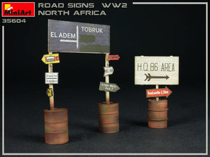 1/35 Road Signs WW2, North Africa - Hobby Sense