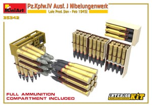 1/35 Pz.Kpfw.IV Ausf. J Nibelungenwerk Late Prod. (Jan - Feb 1945) Interior Kit - Hobby Sense