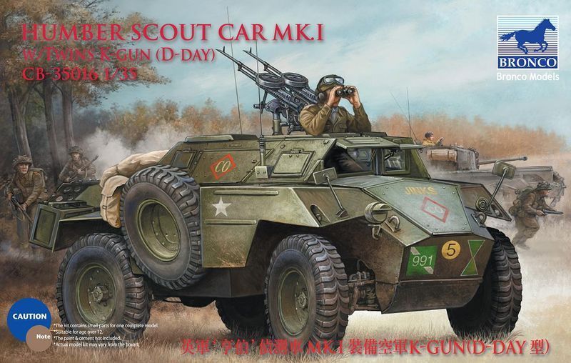 1/35 Humber Scout Car Mk.I w/Twins K-Gun (D-Day) - Hobby Sense