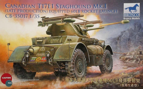 1/35 Canadian T17E1 Staghound Mk.I Late Prod. Equipped 60LB Rocket Launcher - Hobby Sense