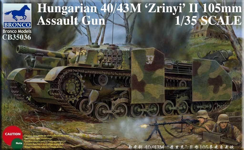 1/35 Hungarian 40/43M Zrinyi II 105mm Assault Gun - Hobby Sense