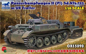 1/35 Panzerkampwagen II (FI) Sd.Kfz.122 w/UE Trailer - Hobby Sense