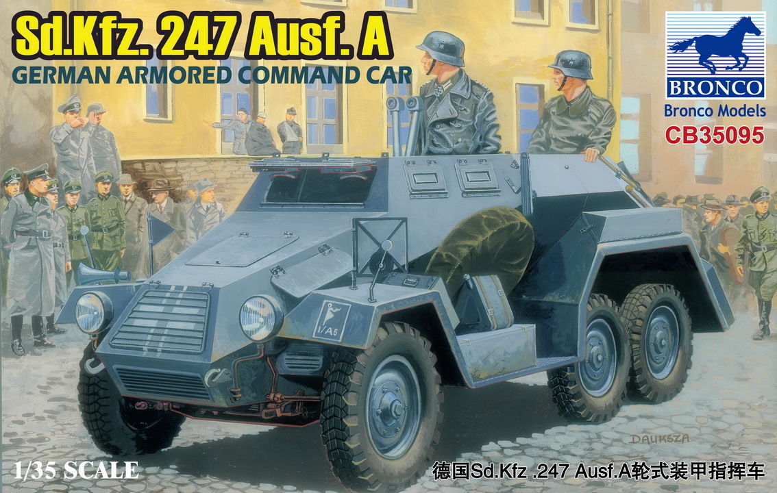 1/35 SD.KFZ.247 AUSF.A German Armored Command Car - Hobby Sense