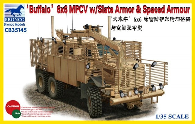 1/35 Buffalo 6x6 MPCV w/Slat Armor and Spaced Armor - Hobby Sense
