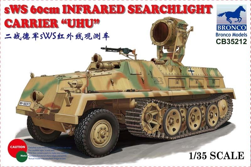 1/35 SWS 60cm Infrared Searchlight Carrier "Uhu" - Hobby Sense