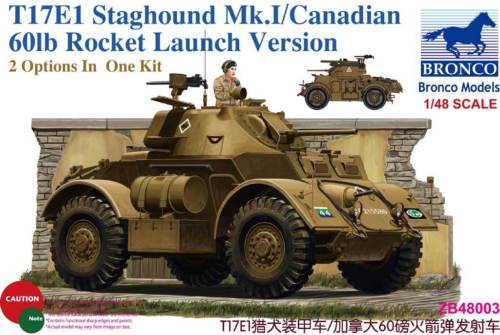 1/48 T17E1 Staghound Mk.I Canadian 6 lb Rocket Launch Ver. - Hobby Sense