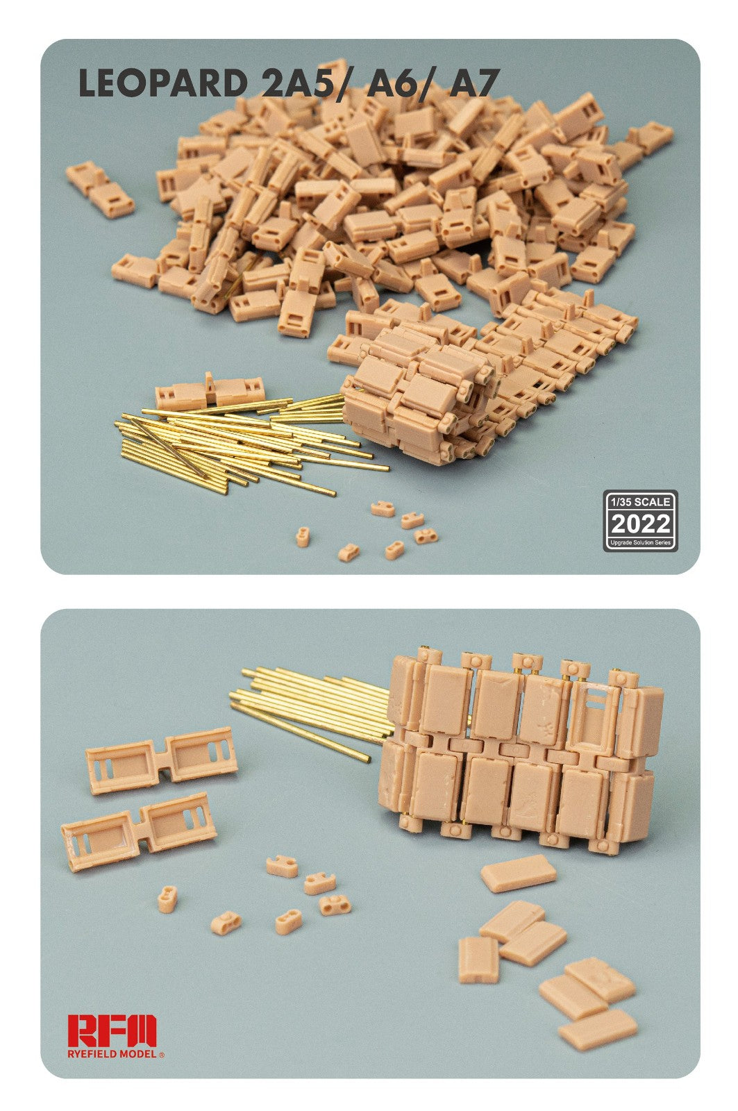 1/35 Leopard 2A5/A6/A7 3D Printed Workable Track Links - Hobby Sense
