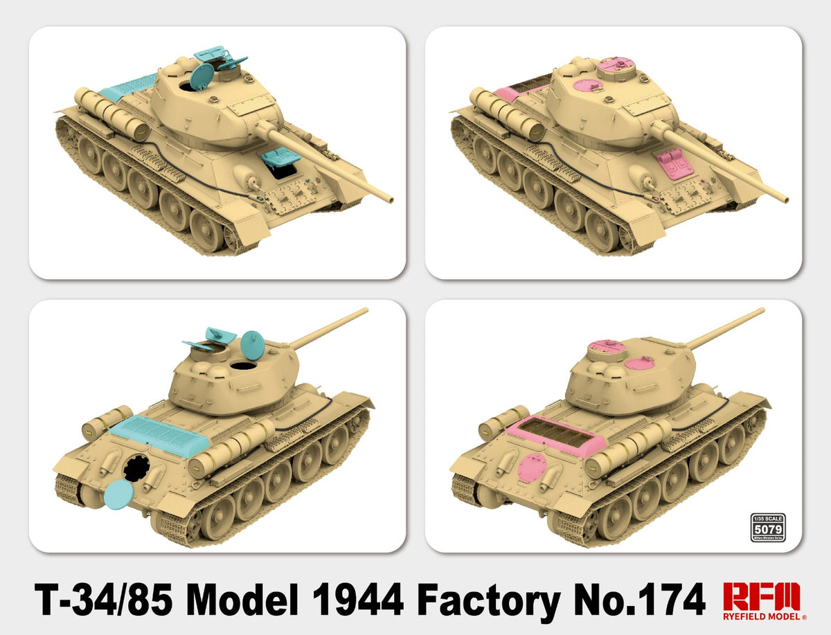 1/35 T-34/85 Model 1944 Factory No.174 - Hobby Sense