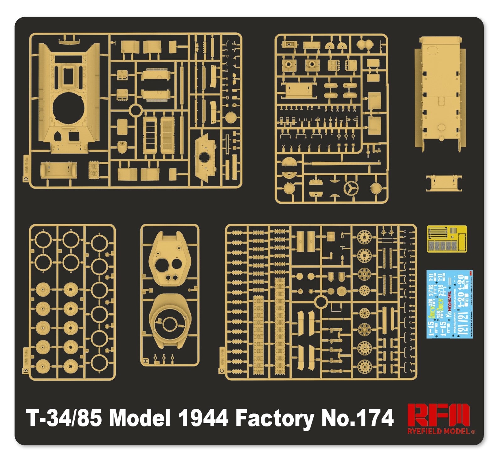 1/35 T-34/85 Model 1944 Factory No.174 - Hobby Sense