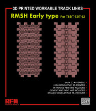 1/35 RMSH Early type For T55/-72/T-62 3D Printed Workable Track Links - Hobby Sense