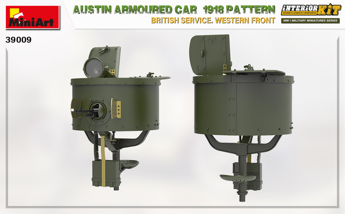 1/35 Austin Armoured Car 1918 Pattern. British Service. Western Front . Interior Kit - Hobby Sense
