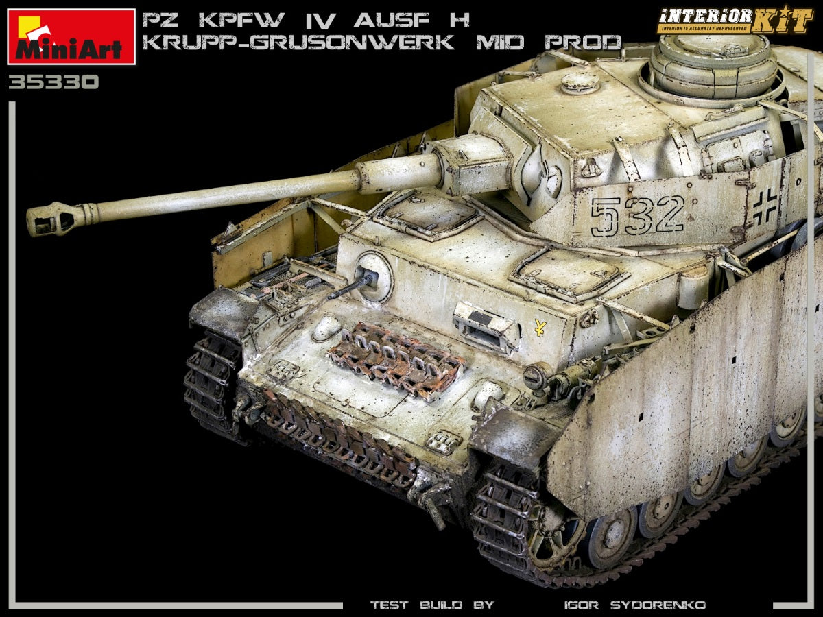 1/35 Pz.Kpfw.IV Ausf. H Krupp-Grusonwerk. Mid Production Aug-Sep 1943 Interior Kit - Hobby Sense