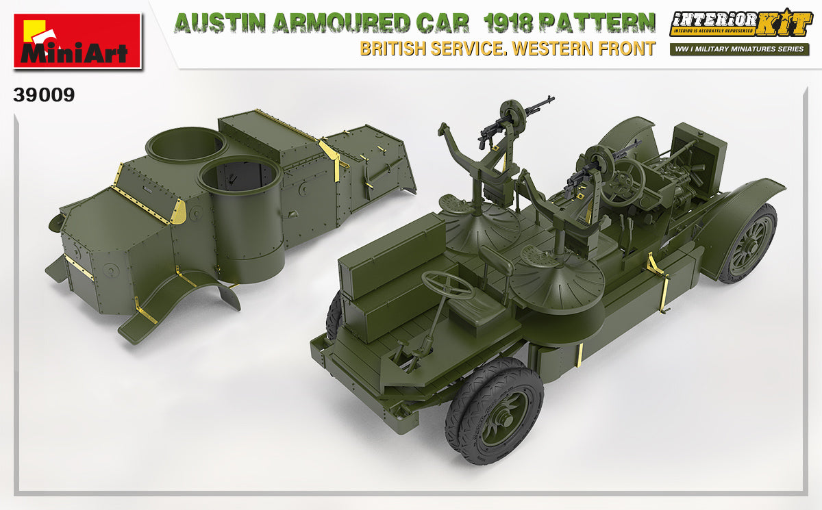 1/35 Austin Armoured Car 1918 Pattern. British Service. Western Front . Interior Kit - Hobby Sense