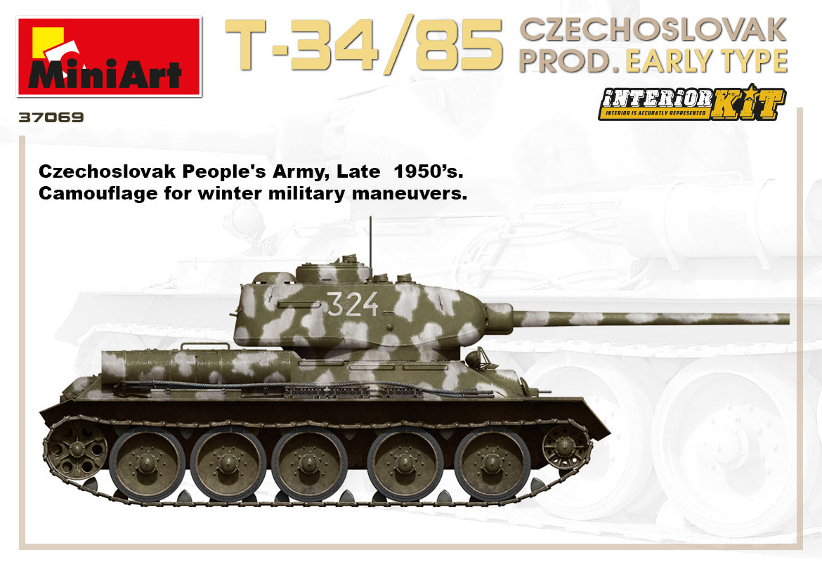 1/35 T34/85 Czechoslovak Prod. Early Type. Interior Kit - Hobby Sense