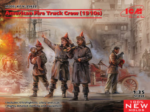 1/35 American Fire Truck Crew (1910s) - Hobby Sense