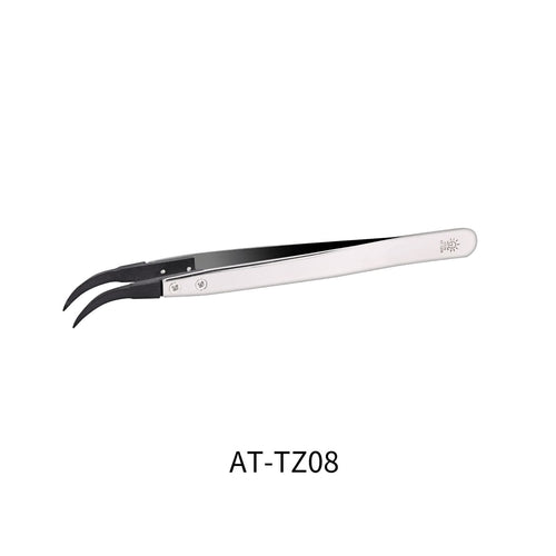 High Precision Anti Static Stainless Steel Curved Tweezers - Hobby Sense