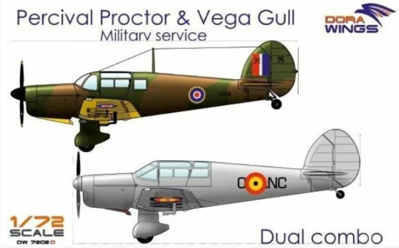 1/72 Percival Proctor & Vega Gull (2 in 1) - Hobby Sense