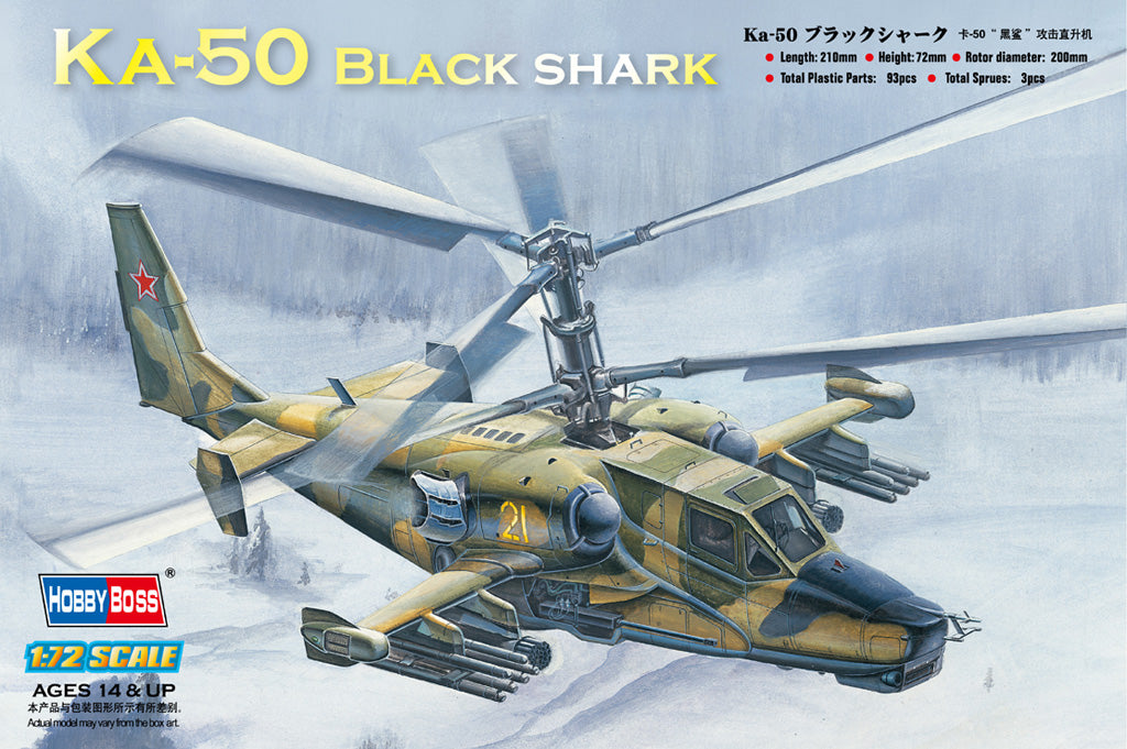 1/72 Ka50 Black Shark Attack Helicopter - Hobby Sense
