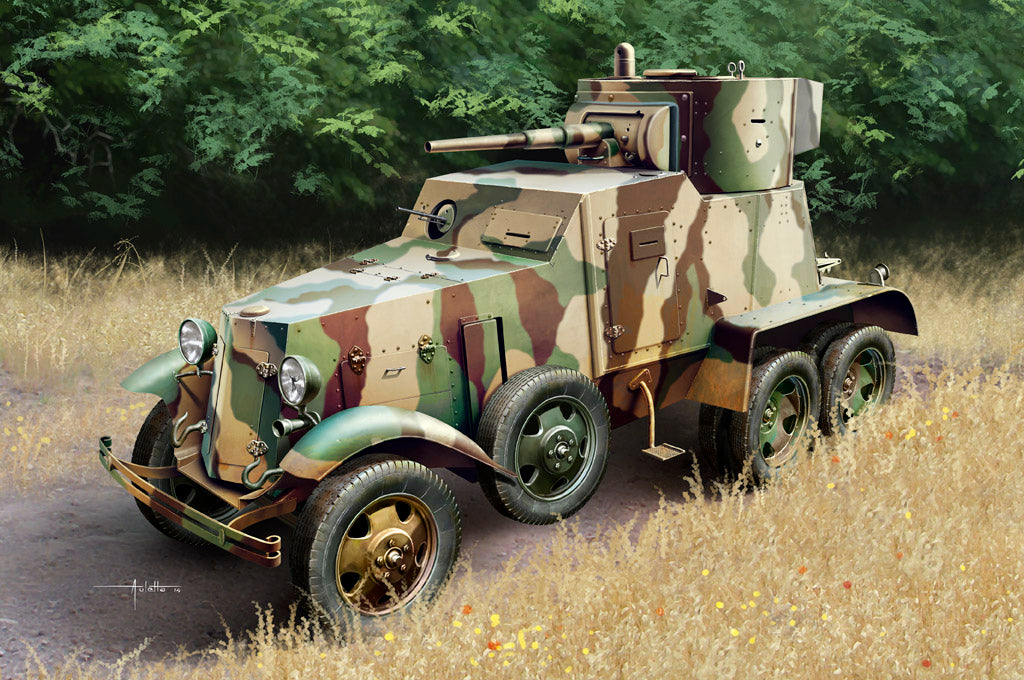 1/35 Soviet BA6 Armor Car - Hobby Sense