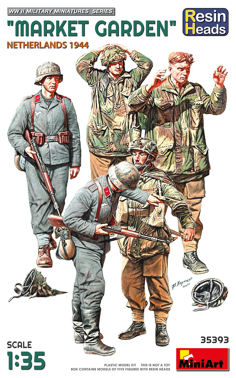 1/35 Market Garden (Netherlands 1944) Resin Heads - Hobby Sense