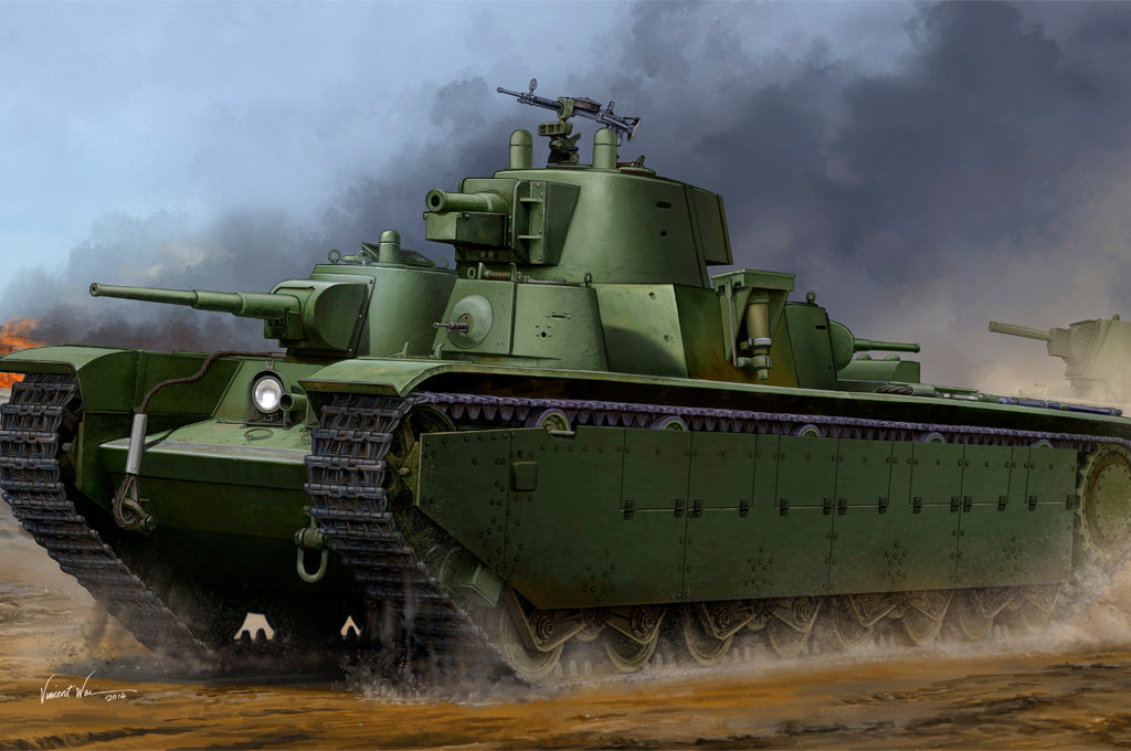 1/35 Soviet T35 Heavy Tank Late - Hobby Sense