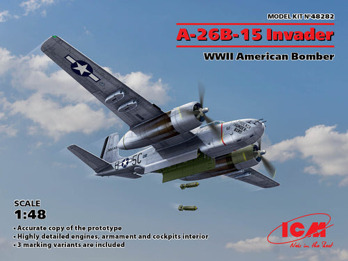 1/48 A-26B-15 Invader, WWII American Bomber - Hobby Sense