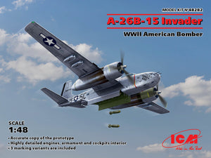 1/48 A-26B-15 Invader, WWII American Bomber - Hobby Sense