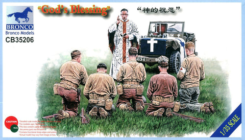 1/35 Gods Blessing WWII US Infantry & Chaplain - Hobby Sense