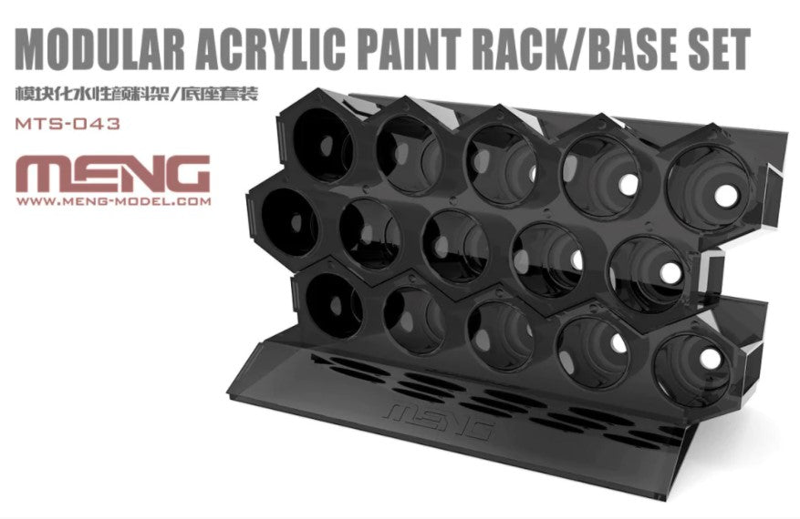 Modular Acrylic Paint Rack Base Set - Hobby Sense