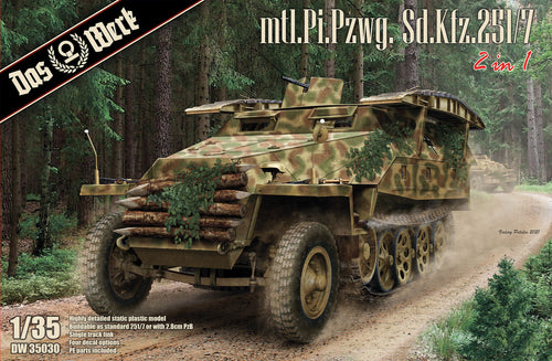 1/35 Mtl.Pi.Pzwg. Sd.Kfz.251/7 Ausf.D (2 in 1) - Hobby Sense